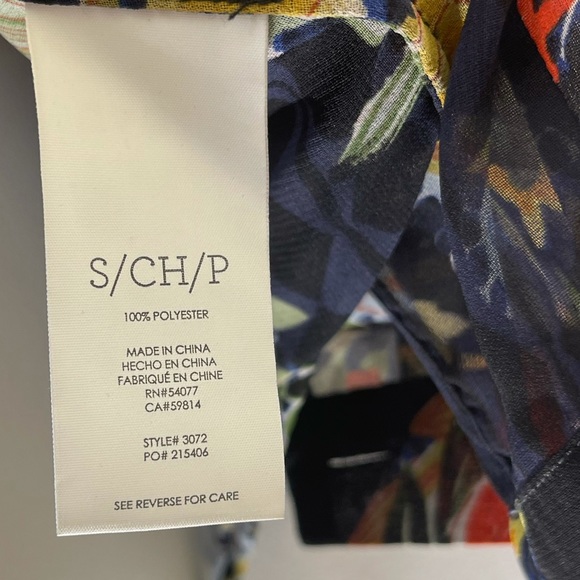 Cabi #3072 Amour Black Floral Blouse Small - Picture 6 of 8